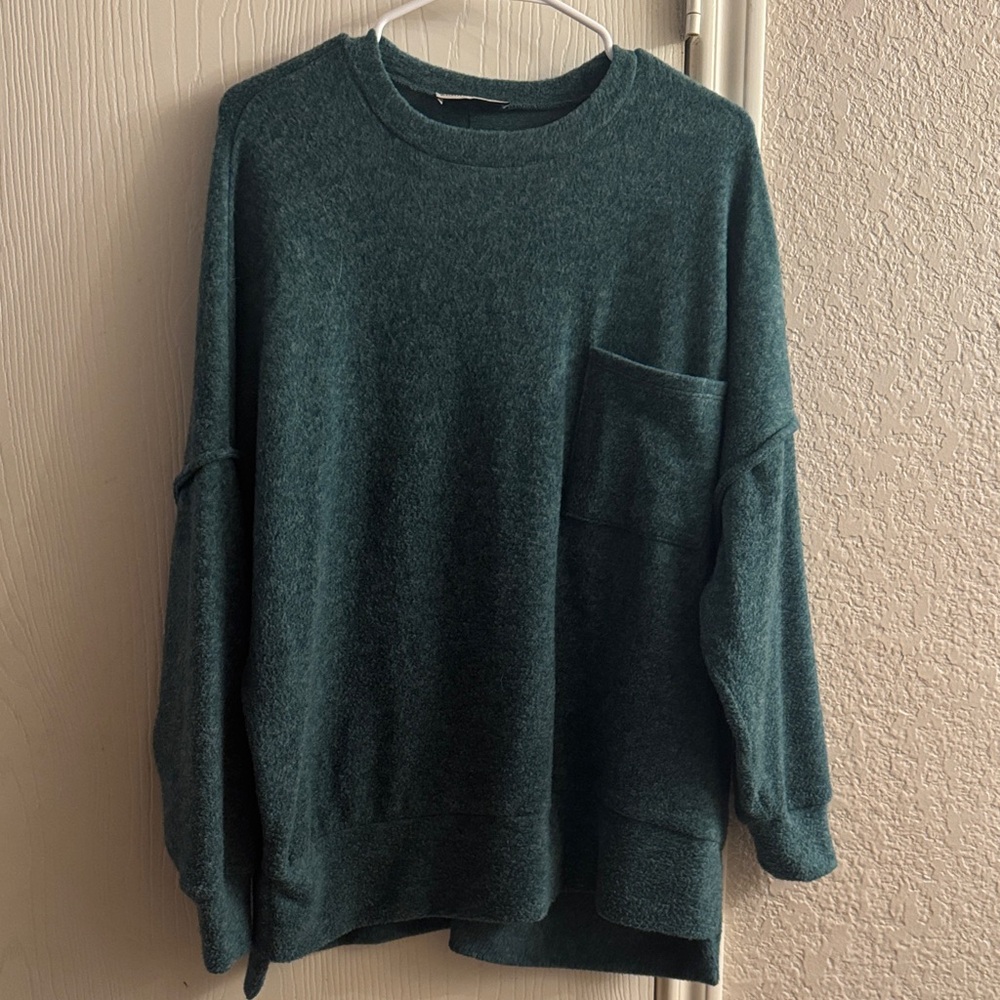 Zenana Outfitters Luxe Hacci Crew Neck Sweater